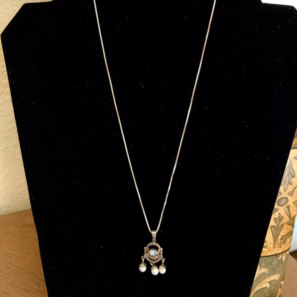 925 sterling silver boho necklace